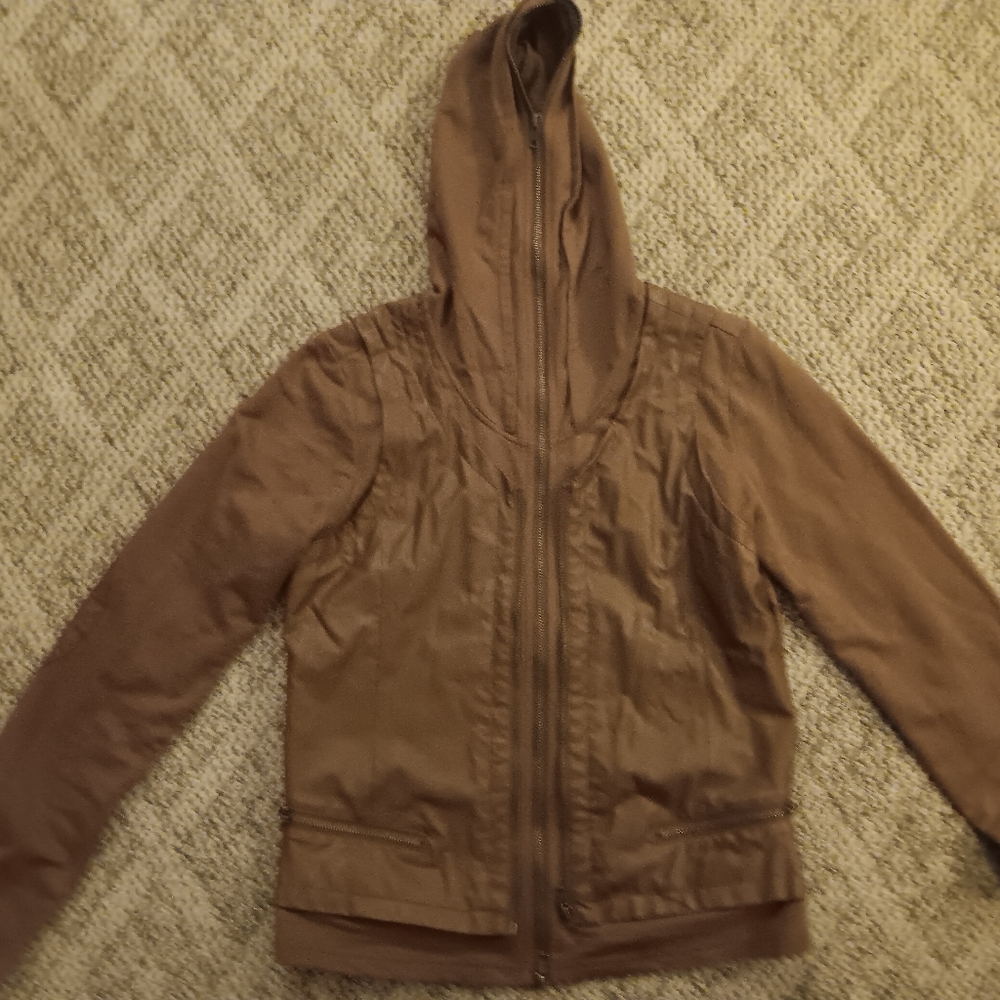 Jacket some leather on it